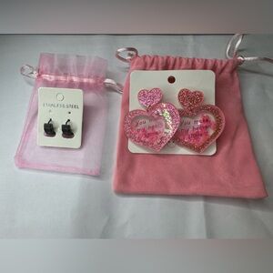 2 pair set earrings